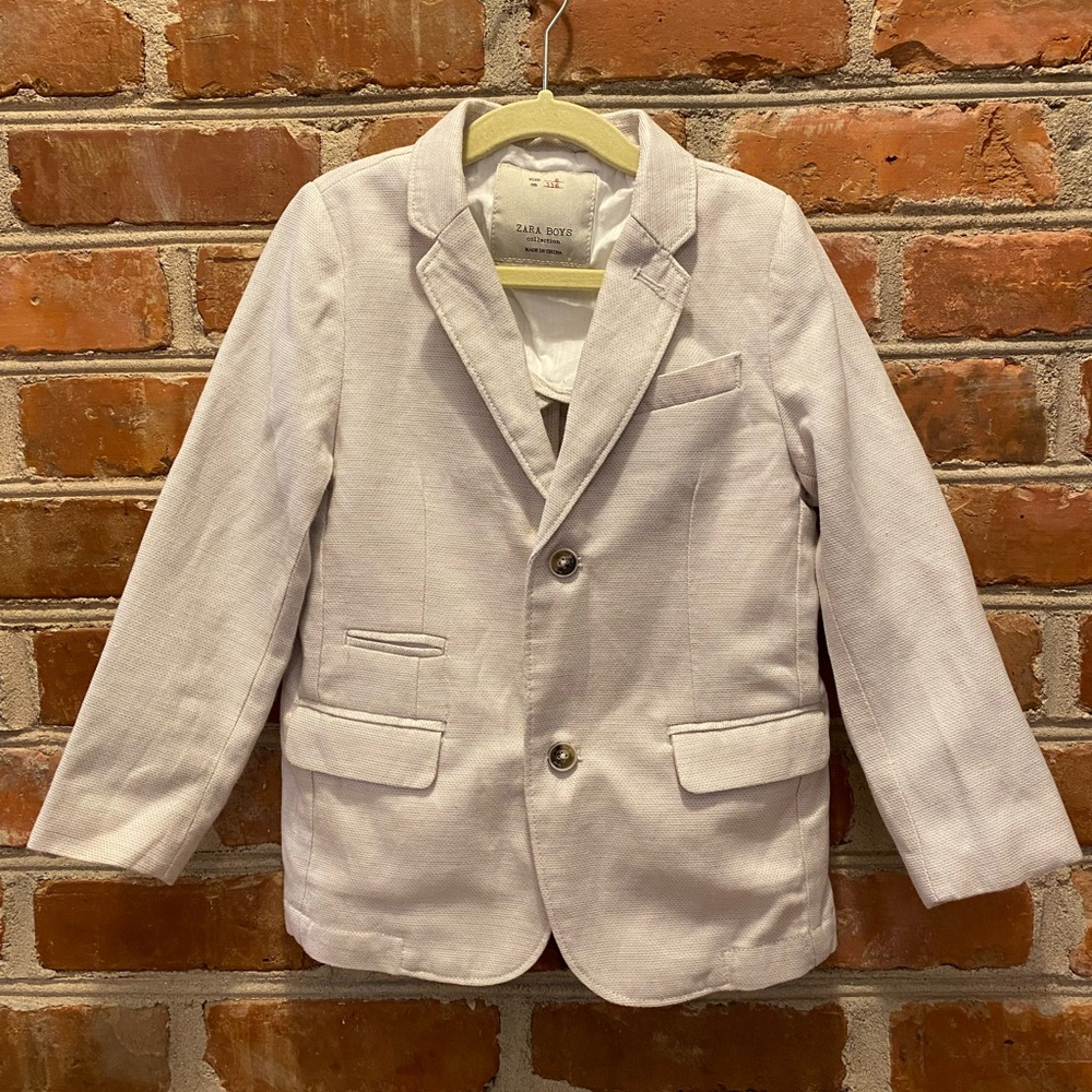 Zara boys linen suit